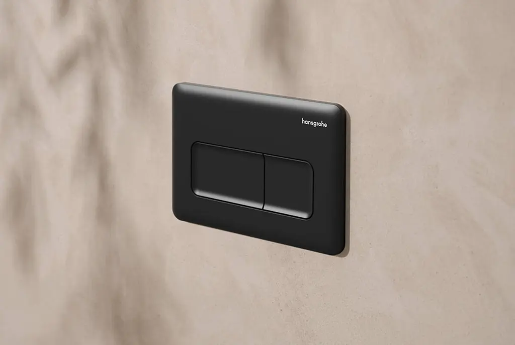 Кнопка змиву для інсталяції Hansgrohe iFrame Original Q матовий чорний 66001670 - фото 2