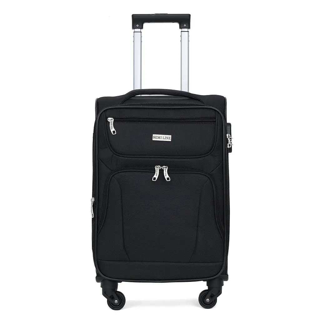 Валіза мала ручна поклажа Semi Line 20 дюймів (S) дюймів (S) Polyester Black (T5771-1) - фото 2