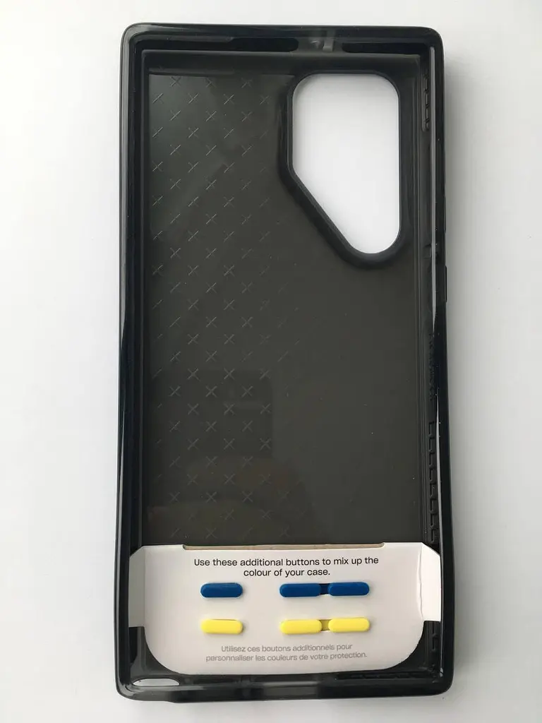 Оригінальний протиударний чохол Tech21 Evo Check для Samsung Galaxy S22 Ultra Black (T21-9377) - фото 7