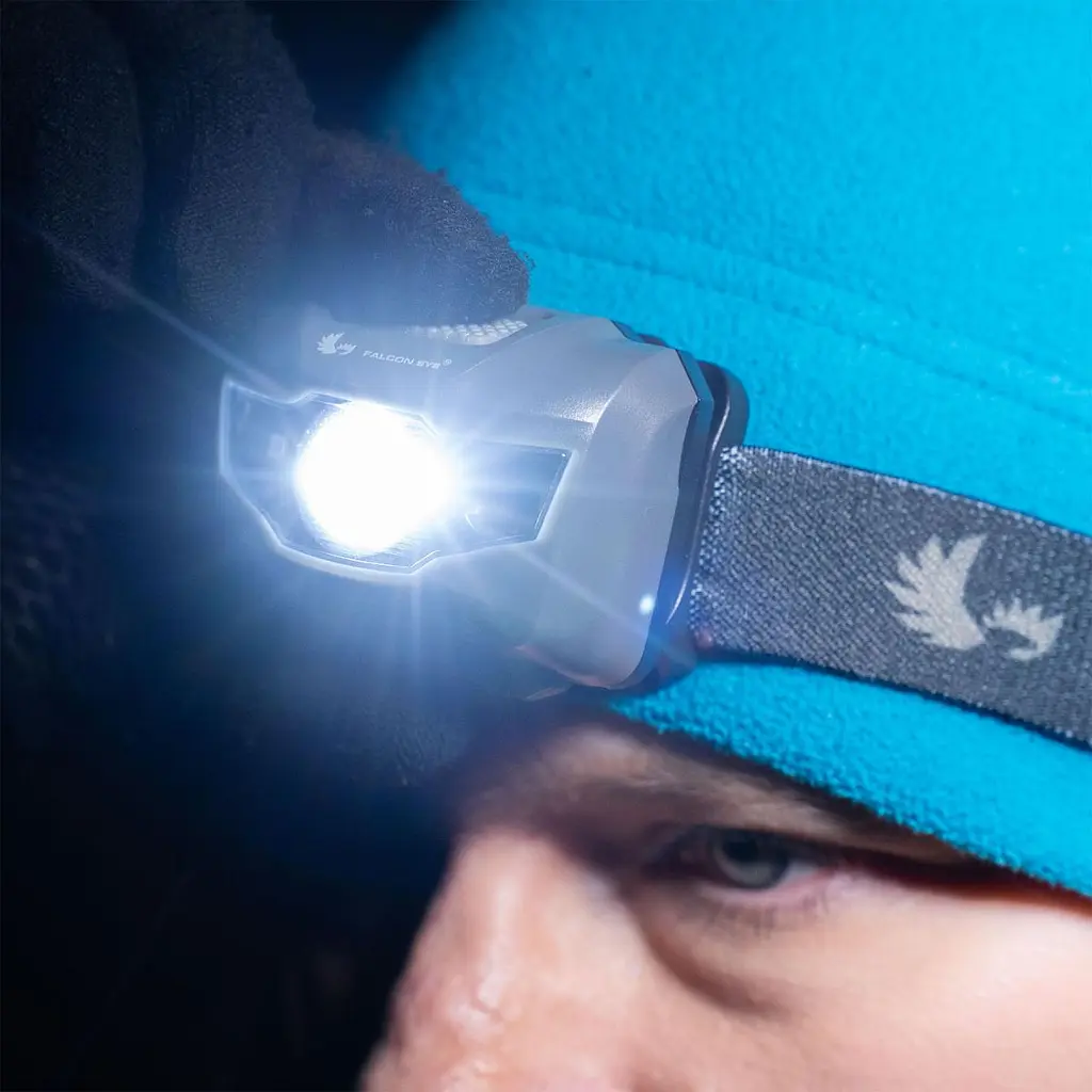 Ліхтар налобний Falcon Eye Orion (160 Lm) Cool White/Red/Green LED Blue (FHL0015) - фото 2