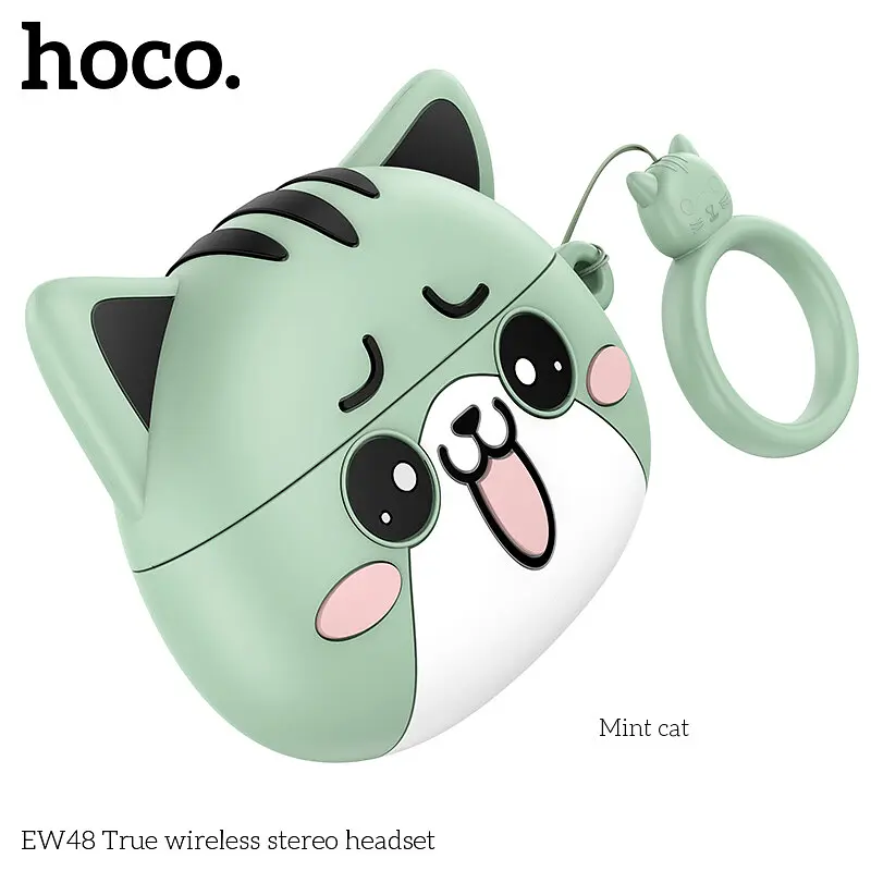 Наушники Hoco EW48 TWS |BT5.3, 30/300mAh, 4h| Mint - фото 3