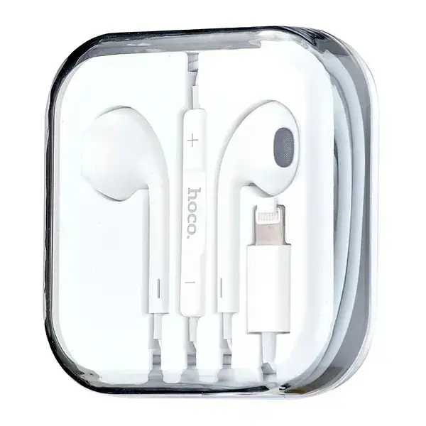 Проводные наушники Hoco M111 Primero digital headset Lightning, 1.2m, white - фото 3
