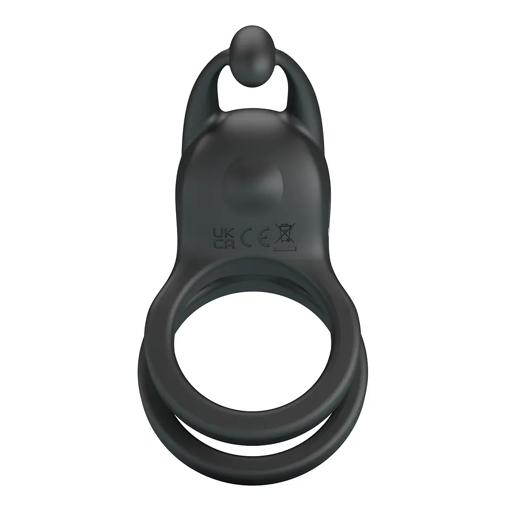 Эрекционное кольцо Pretty Love Goodwin Vibrating Double Penis Ring BI-210222 103652 - фото 4