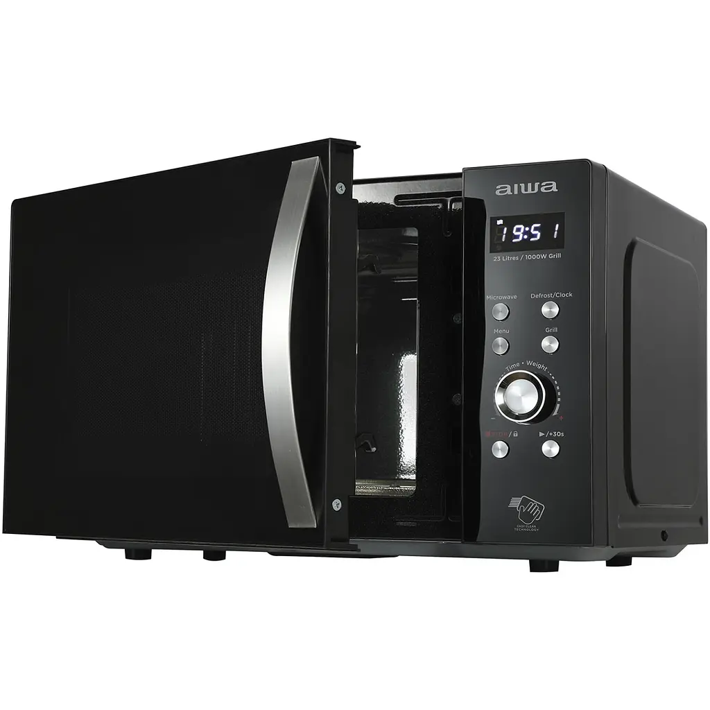 Мікрохвильова піч AIWA NAMICOOK CRYSTAL23 MW-230DG/BK 23л/ 800Вт/ гриль/ Child LOCK//чорна - фото 5