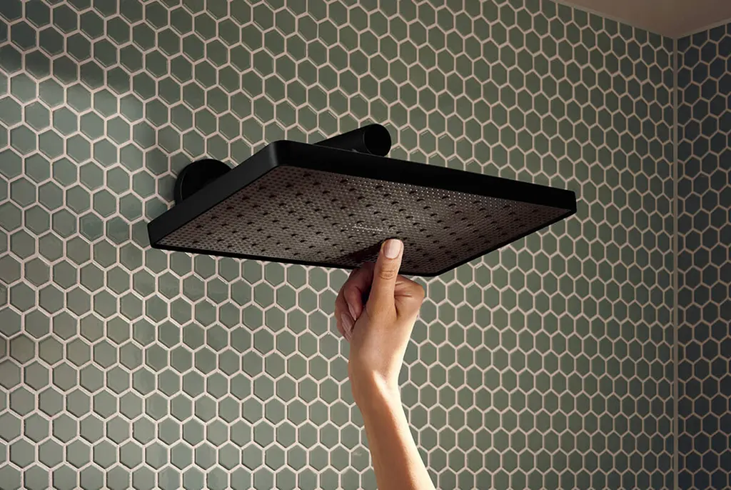 Верхній душ Hansgrohe Activera Q 290x180 1jet EcoSmart matt black 28738670 - фото 5