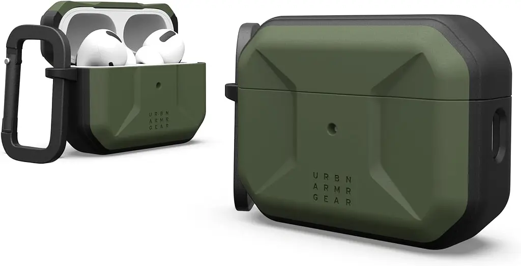 Чехол UAG для AirPods Pro (Gen 2, 2022), Civilian, Olive Drab teh0019365 - фото 2