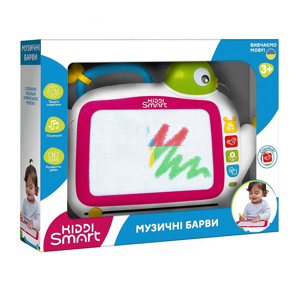 Розвивальна магнітна дошка KIDDI SMART - МУЗИЧНІ БАРВИ (українська) KIDDI SMART DM909-UA - фото 5