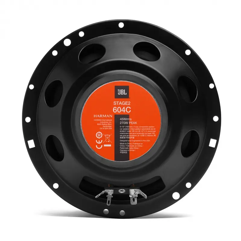Автомобільна акустика JBL Stage2 604C 2-х смугова компонентна 16.5 см кругла 45 Вт - фото 4