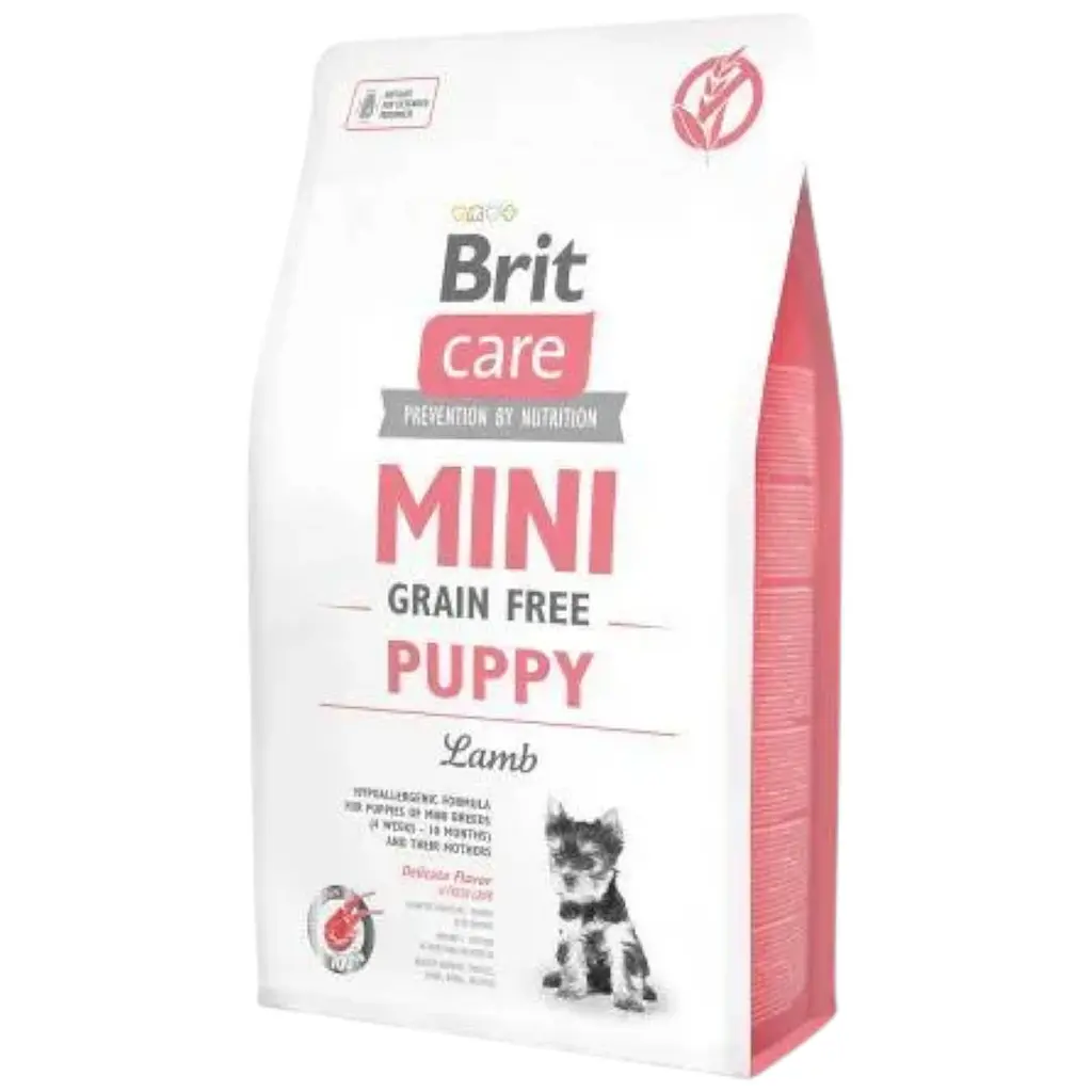 Сухий корм Brit Care GF Mini Puppy для цуценят мініатюрних порід, з ягням, 2 кг
