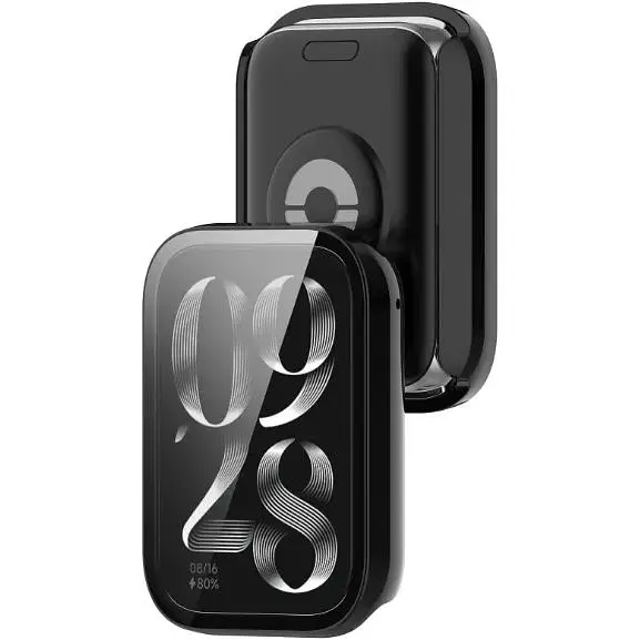Чехол-накладка DK Пластик Gloss Glass Full Cover для Xiaomi Mi Band 8 Pro (black) - фото 2