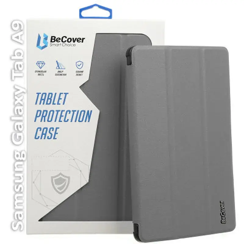 Чохол до планшета BeCover Smart Case Samsung Tab A9 SM-X115 8.7" Gray (709909) - фото 3