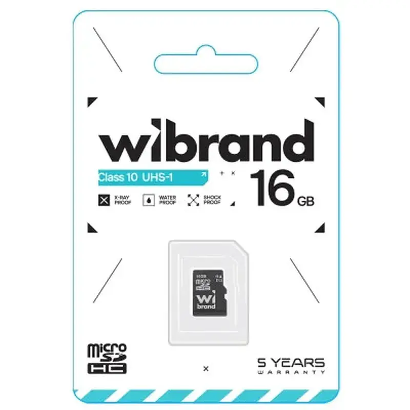 Карта пам'яті Wibrand 16GB microSD class 10 UHS-I (WICDHU1/16GB) - фото 2