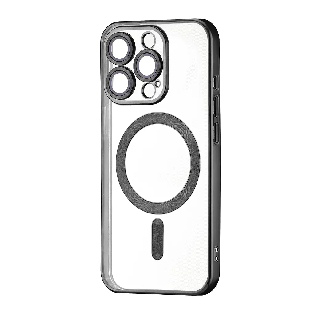 Чохол Ductil Metallic Edge with MagSafe (Protected Camera & Lens) iPhone 15 Pro Black