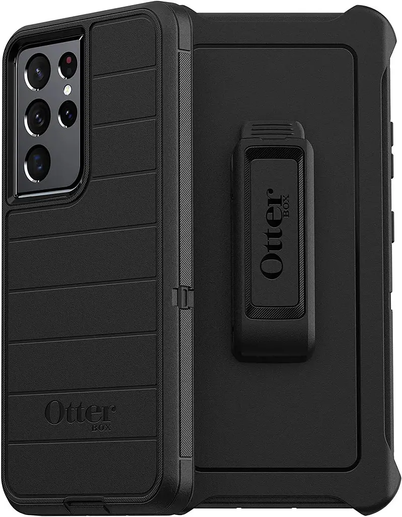 Чохол протиударний із кліпсою-підставкою OtterBox Defender Series 77-81253 для Samsung Galaxy S21 Ultra (6.8") Black