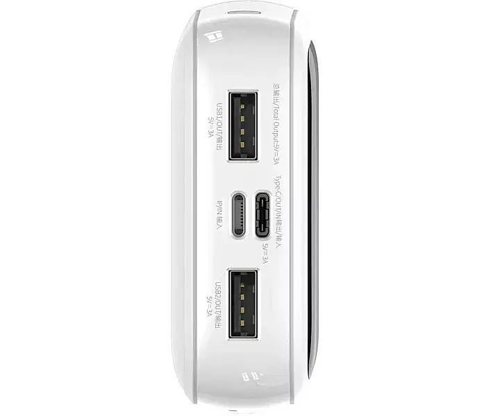 Внешняя батарея акб Baseus Qpow 10000 mAh 15 W Type-C PPQD050002 белая - фото 3