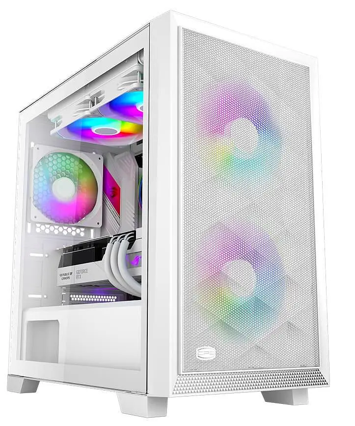 Корпус PcCooler C3D310 WH ARGB (C3D310 WH ARGB) Без БП - фото 2