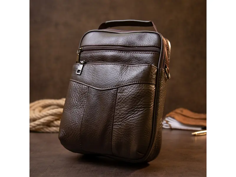 Чоловік шкіряний месенджер Vintage 19х25,5х5,5 см sum0013950 - фото 5