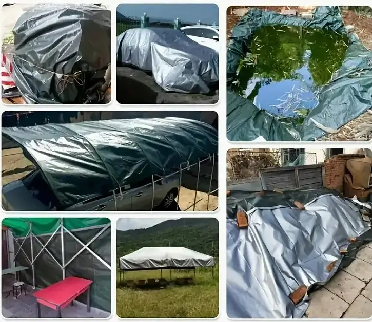 Тент тарпауліновий Shadow з металевими люверсами 150 г/м² 10 х 15 м сірий (TESH00018) - фото 8