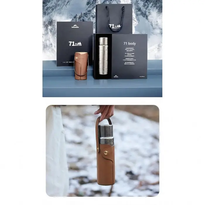 Термос Naturehike CNK230CF012 титановий 600 мл з чохлом - фото 7