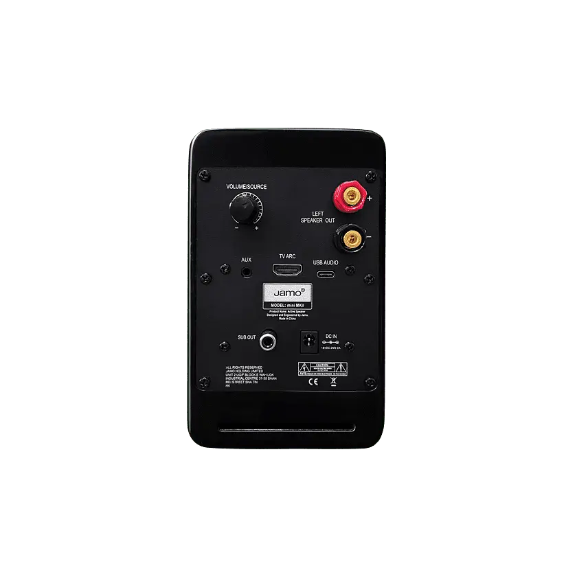 Ультракомпактна полична активна акустика Jamo Mini MKII High Gloss Black - фото 4