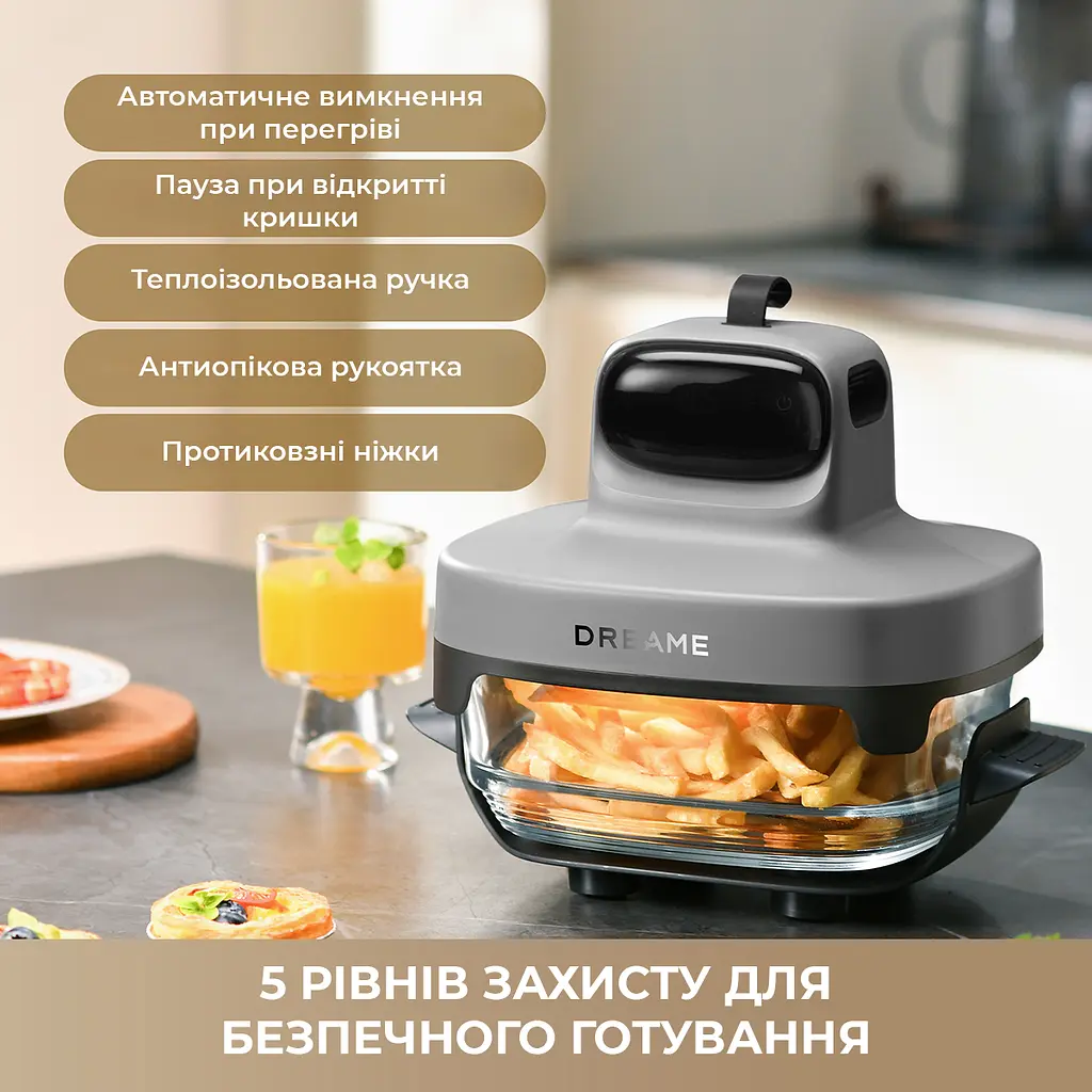 Мультипіч DREAME Tasti PT60 4.5L+2.5L Starlight Gray - фото 8