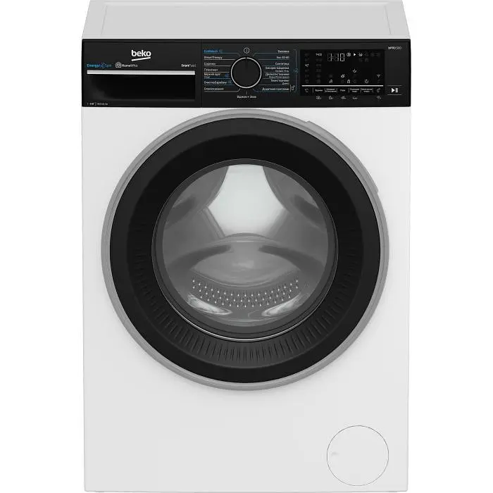 Beko Пральна машина фронтальна, 9кг, 1400, A, 55см, дисплей, пара, інвертор, WIFI, білий - фото 6