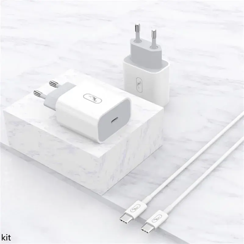 Зарядний пристрій SkyDolphin SC18EL PD2.0 (1USB-С, 3A) White (MZP-000156) + кабель Lightning - фото 2
