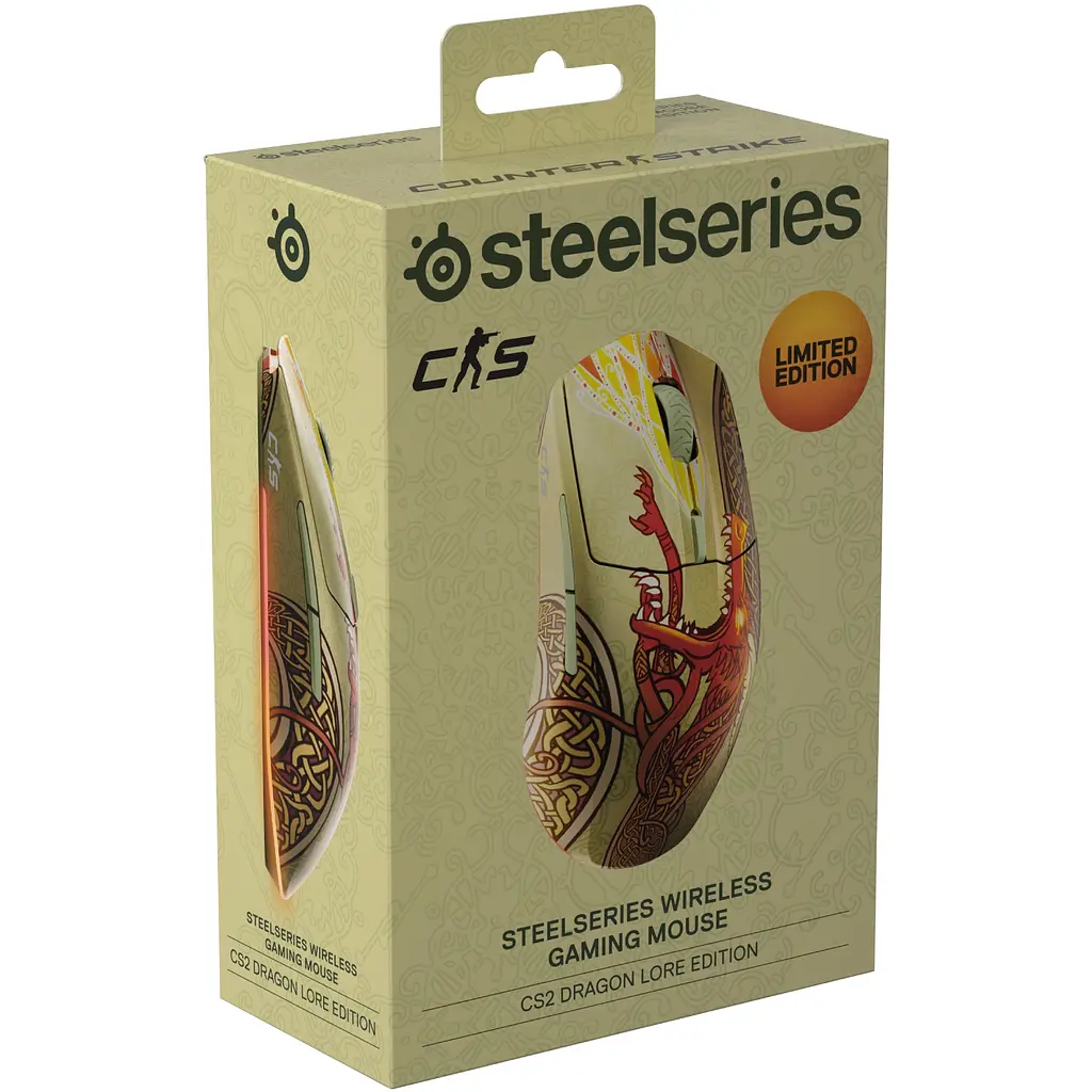 Мишка SteelSeries CS2 Dragon Lore Edition Wireless RGB - фото 4