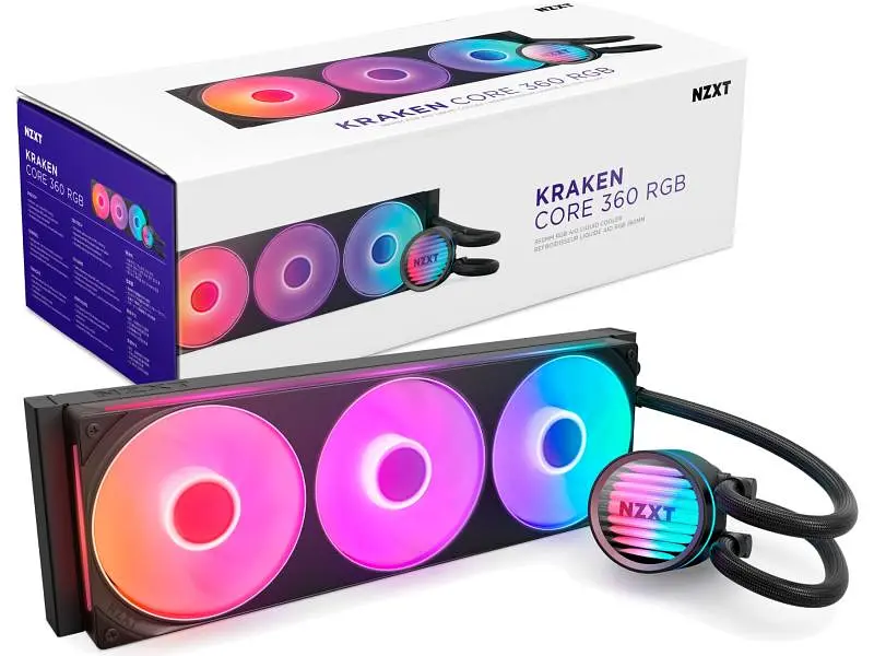 Водяне охолодження NZXT Kraken Core 360 Black (RL-KR36C-B1) - фото 2