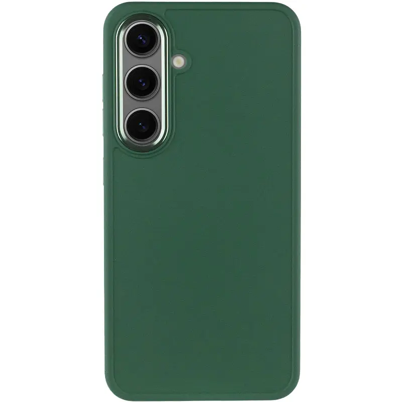 TPU чехол Bonbon Metal Style для Samsung Galaxy S23 Зеленый / Army green - фото 2