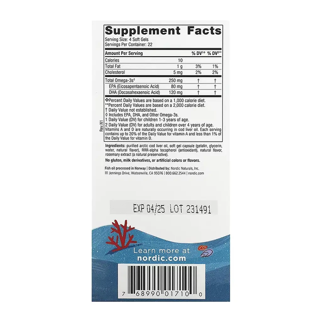 Омега-3 для дітей Nordic Naturals Children's DHA 90 mini softgels - фото 2