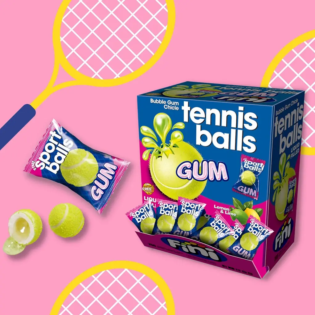 Жуйка Fini Tennis Balls Gum 1шт - фото 2