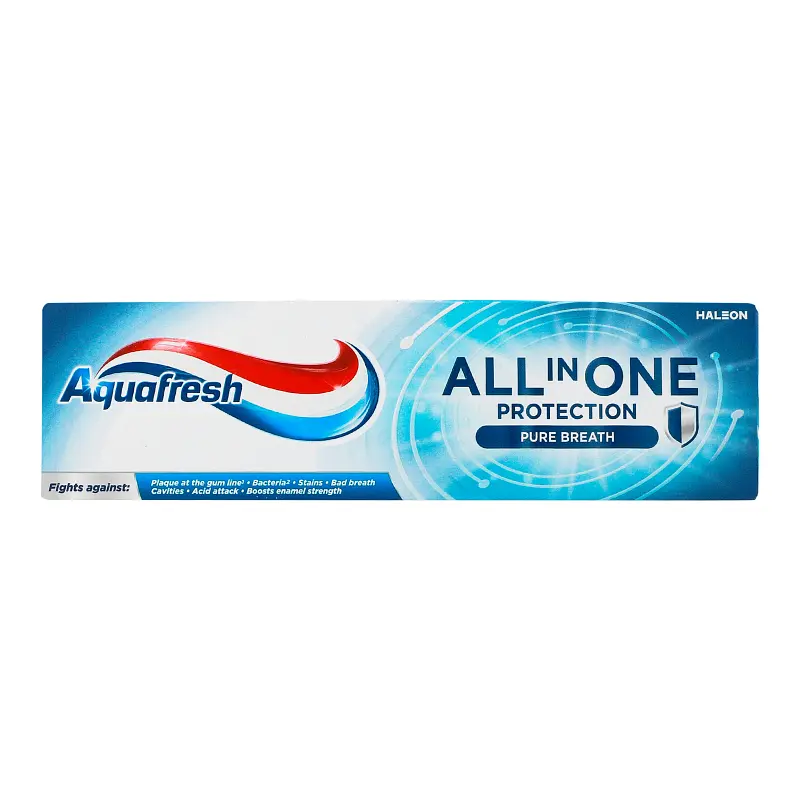 Паста зубна з фтором Aquafresh Protection Pure breath All in One 75 мл - фото 2