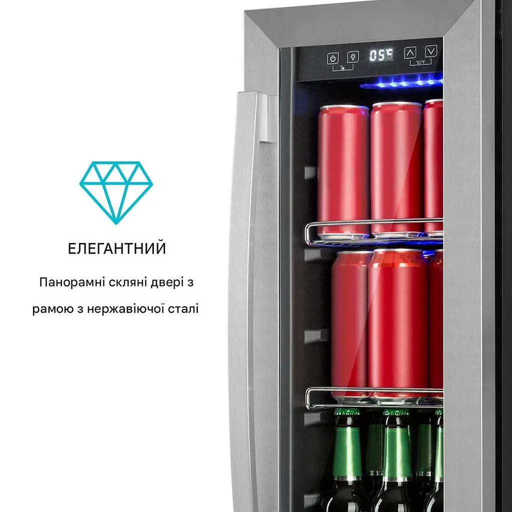 Холодильник вітрина для напоїв Klarstein Beerlager 56 (10034269) - фото 4