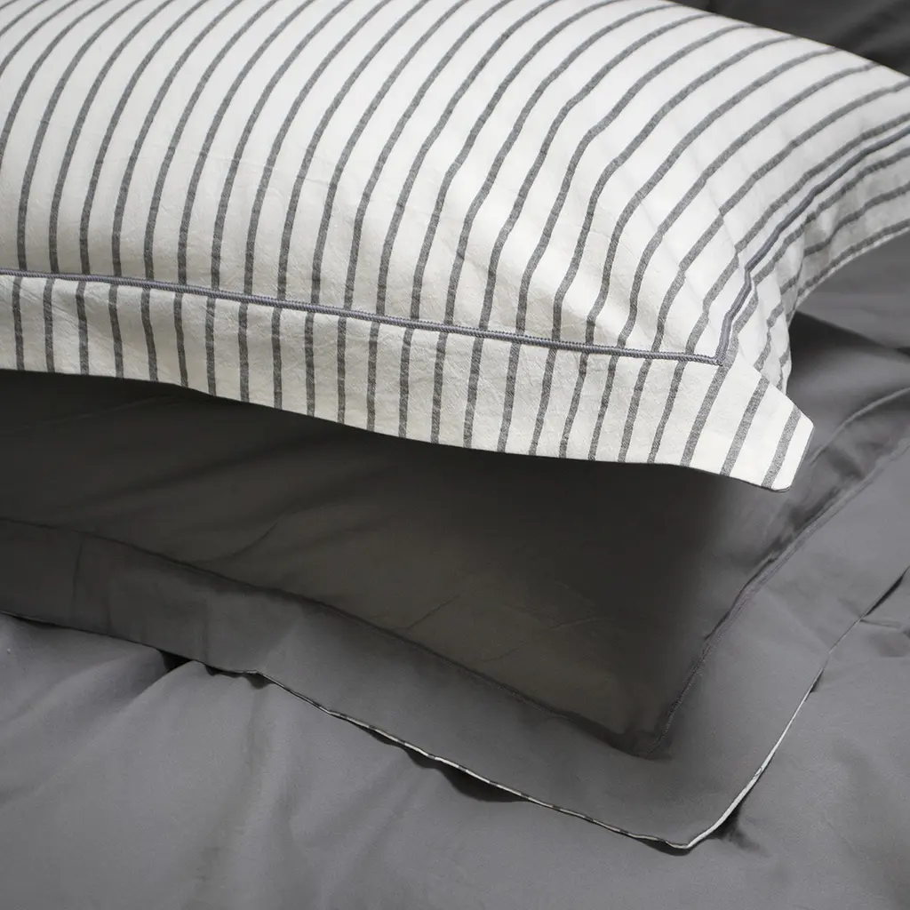 Постельное белье Lotus Home - Timeless антрацит евро - фото 3