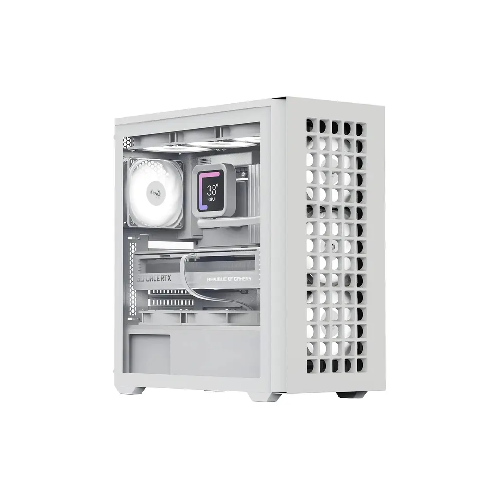 Корпус для ПК AeroCool D502A-G-WT-v1 White (ACCM-DS02043.21)