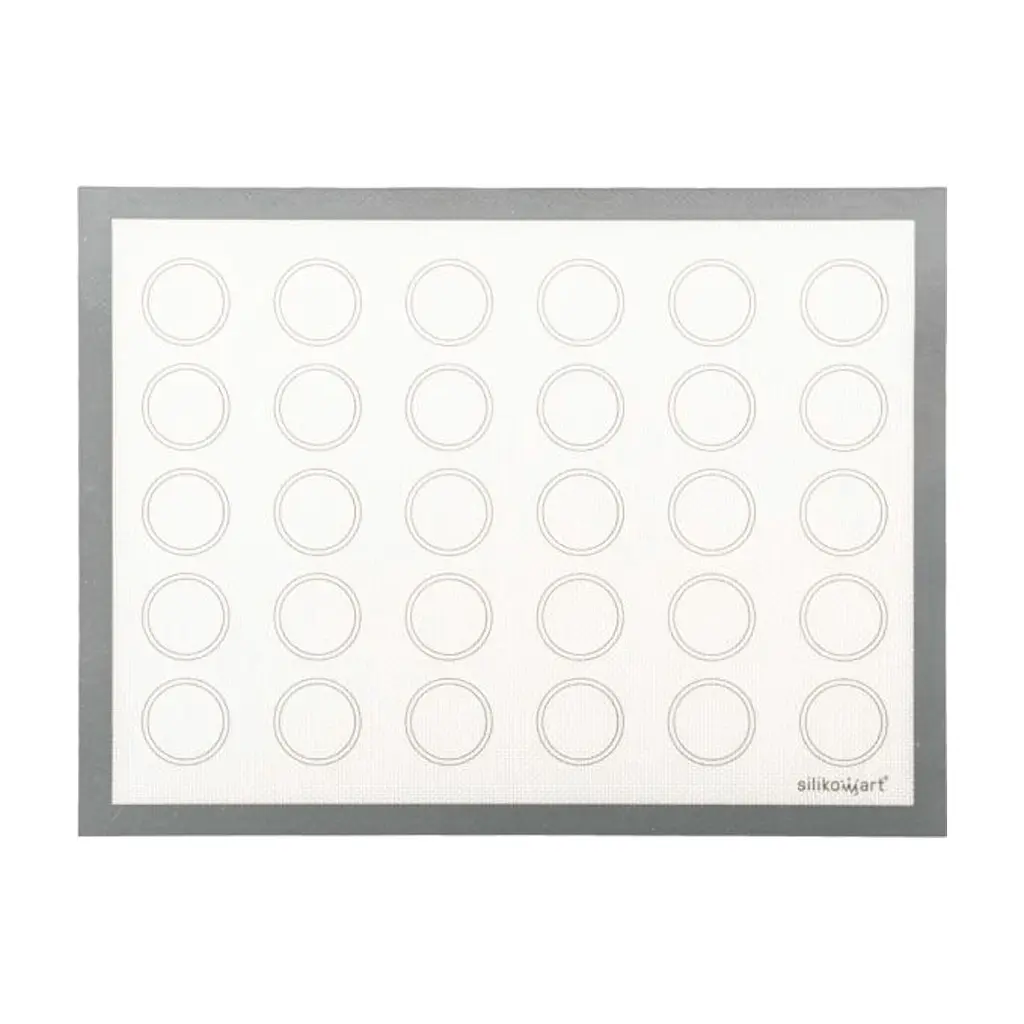 Кондитерський килимок Silikomart серія "Silikon Mats" для макаронс 30x40 см (FIBERGLASS 30x40 MACARON)