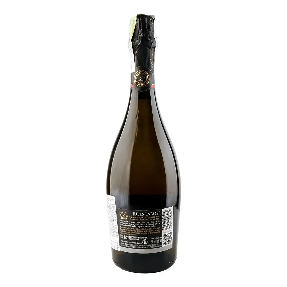 Вино ігристе Jules Larose Blanc de Blancs Brut біле брют 11% 0.75 л (687239) - фото 2