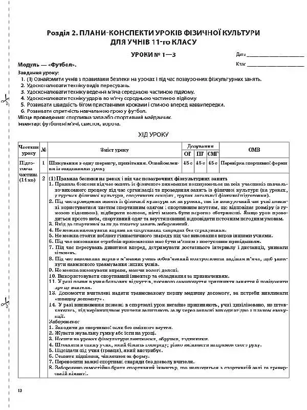 Мій конспект. Фізична культура. 11 клас - фото 2