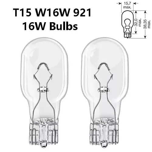 Комплект вказівних ламп розжарювання OSRAM 921-2BL W16W 12V W2.1X9.5D Blister (2 шт) - фото 4