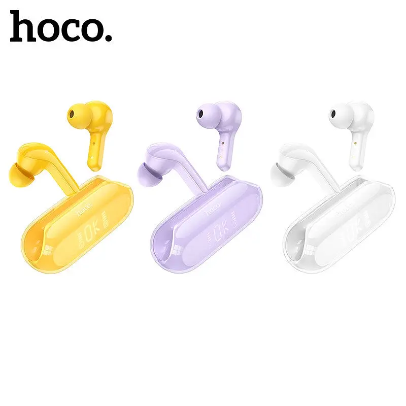 Беспроводные TWS наушники Hoco EW39 вакуумные purple - фото 4