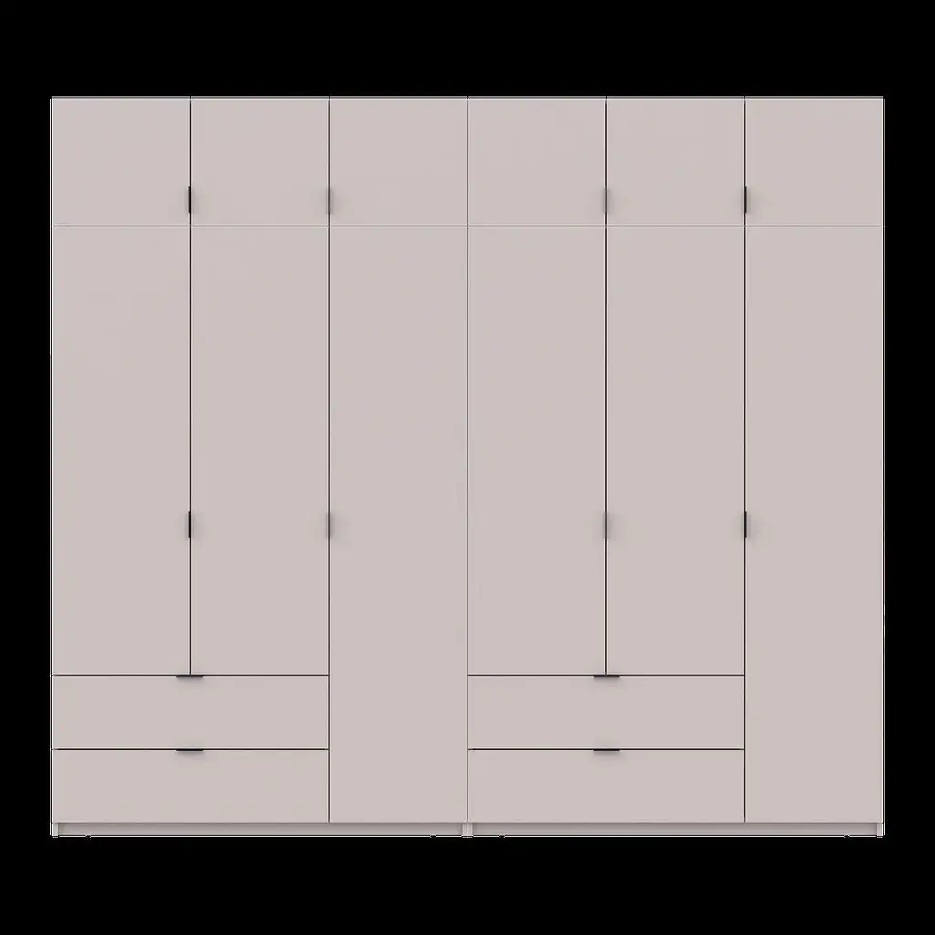 Розпашна Шафа для одягу Doros Лукас Кашемір 3+3 ДСП 270х50х240 (42005116) - фото 4