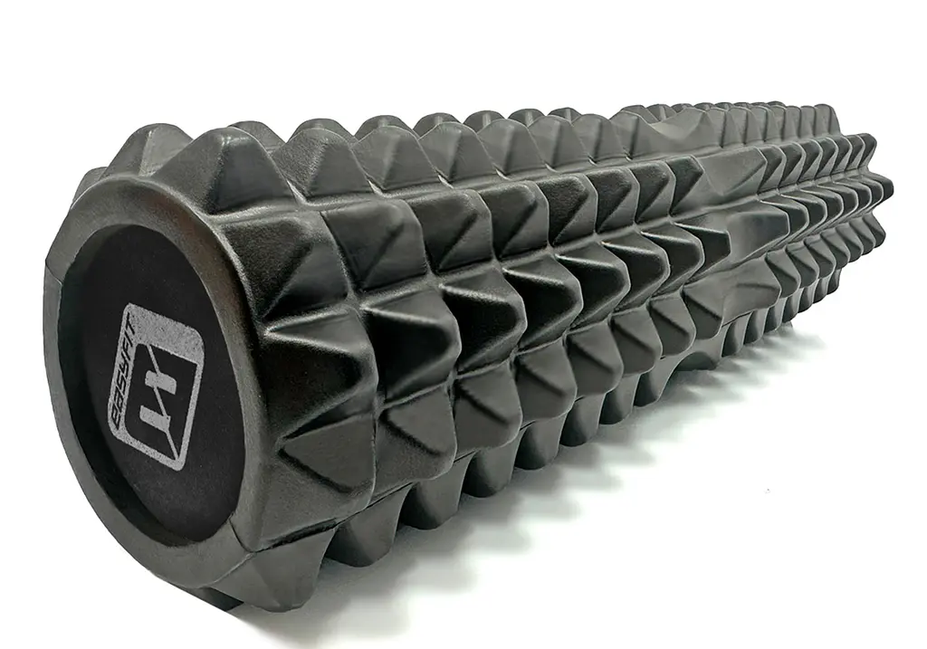 Масажний ролик EasyFit Solid Grid Roller 45 см v.2.2s чорний (EF-2053-BK)