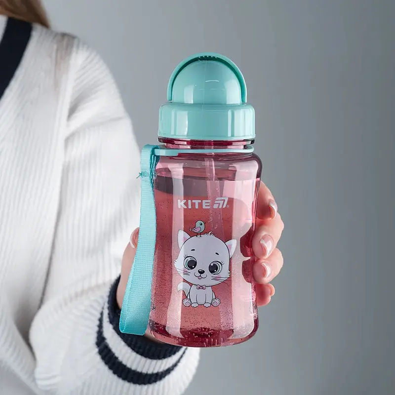 Пляшечка для води Kite Kitty 350 мл рожево-блакитна (K25-399-2) - фото 3
