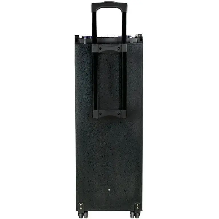 Портативная колонка бумбокс XPRO HS-TS1246 чемодан 100Вт USB SD FM радио Bluetooth 2 микрофона ДУ (MER-15699) - фото 3