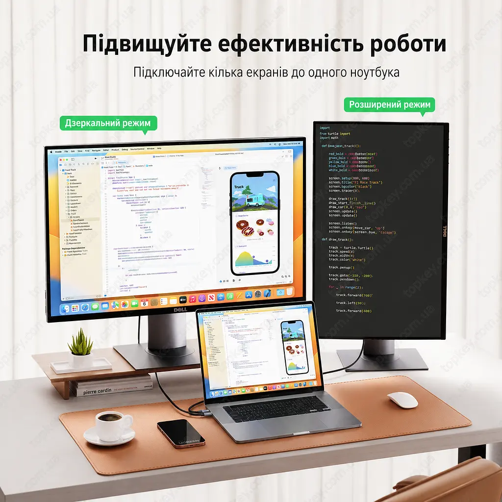Універсальний кабель Type-C на HDMI UGREEN MM142 USB-C HDMI 1.5м 4K 60Hz Thunderbolt 3 type c to HDMI - фото 7