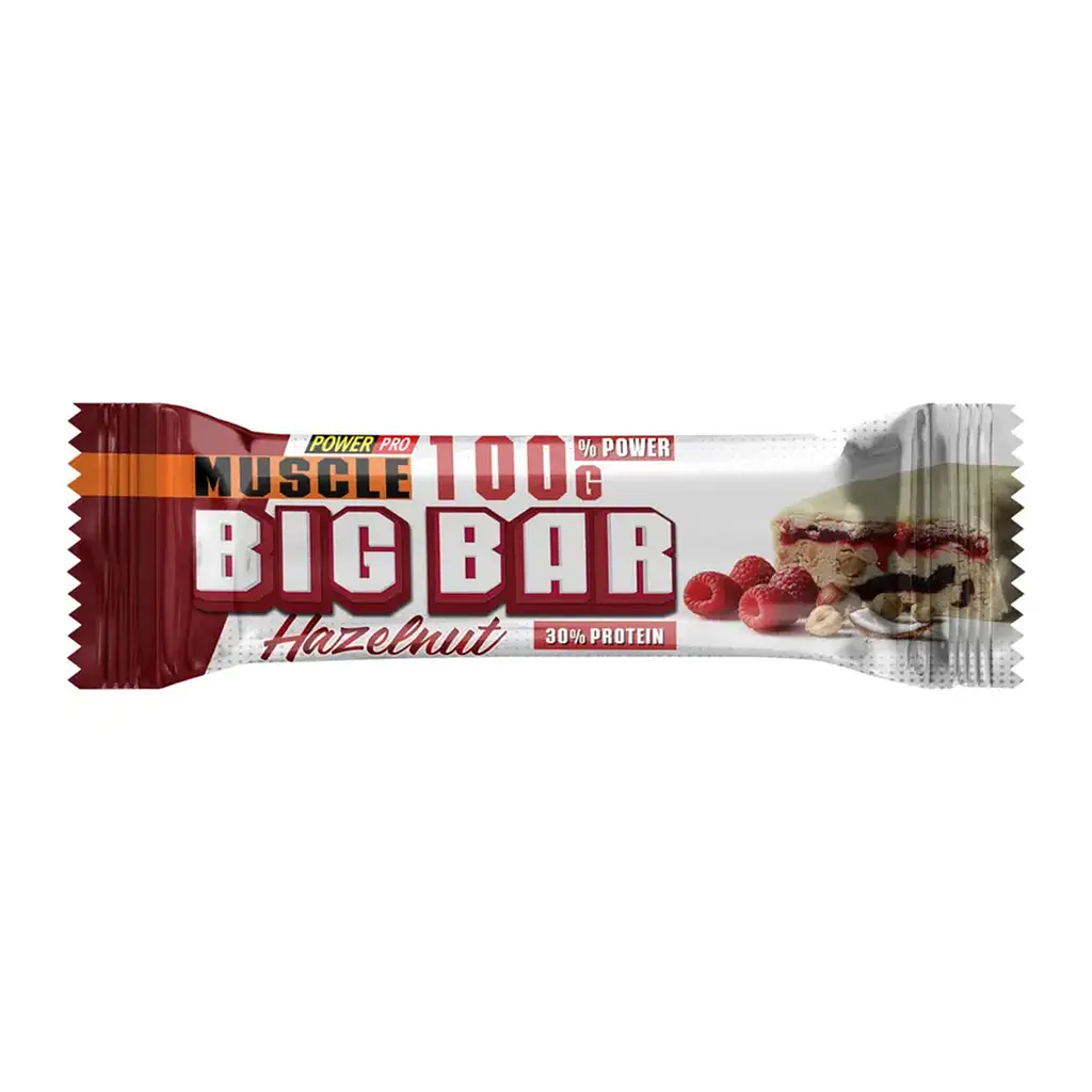Протеїновий батончик, Muscle Big Bar 30% — 10 × 100 г Hazelnut