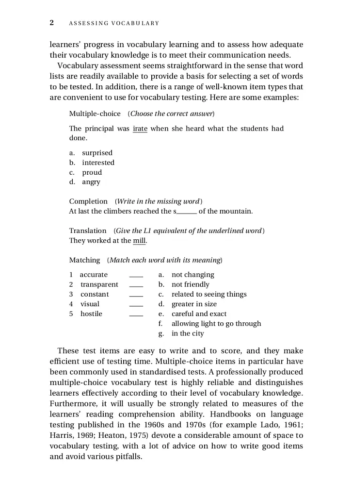 Assessing Vocabulary - - фото 3