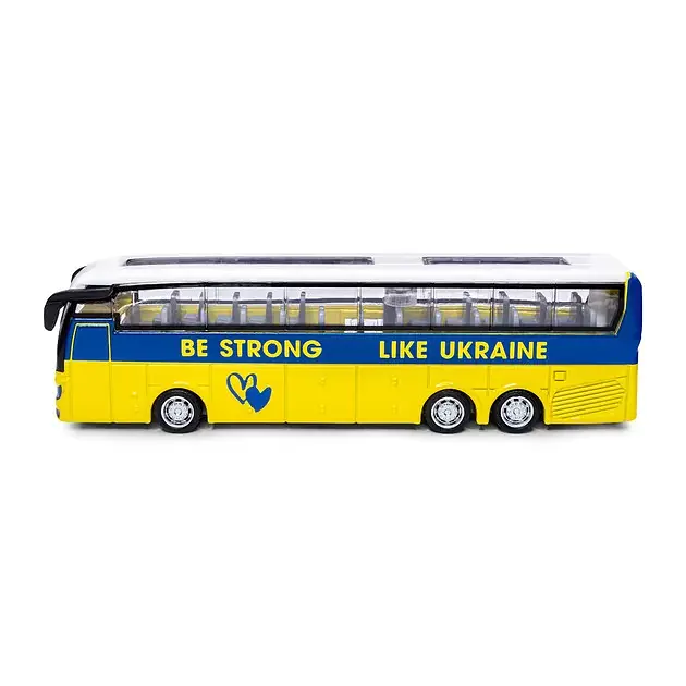 Модель Автобус екскурсійний Україна KIDDISVIT 250419CG Різнокольоровий shop (6929552504191) - фото 2