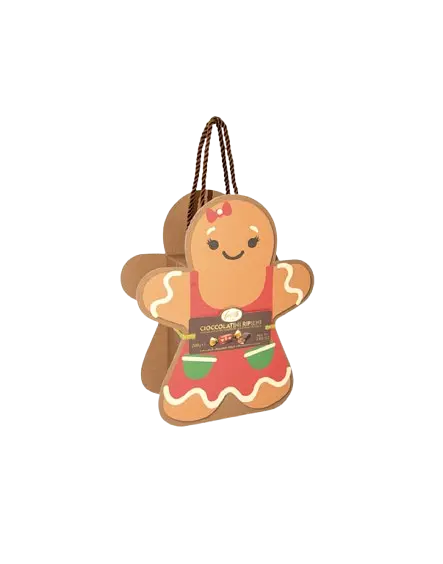 Новорічний набір цукерок Feletti Carton Box Gingerbread 200 г - фото 5